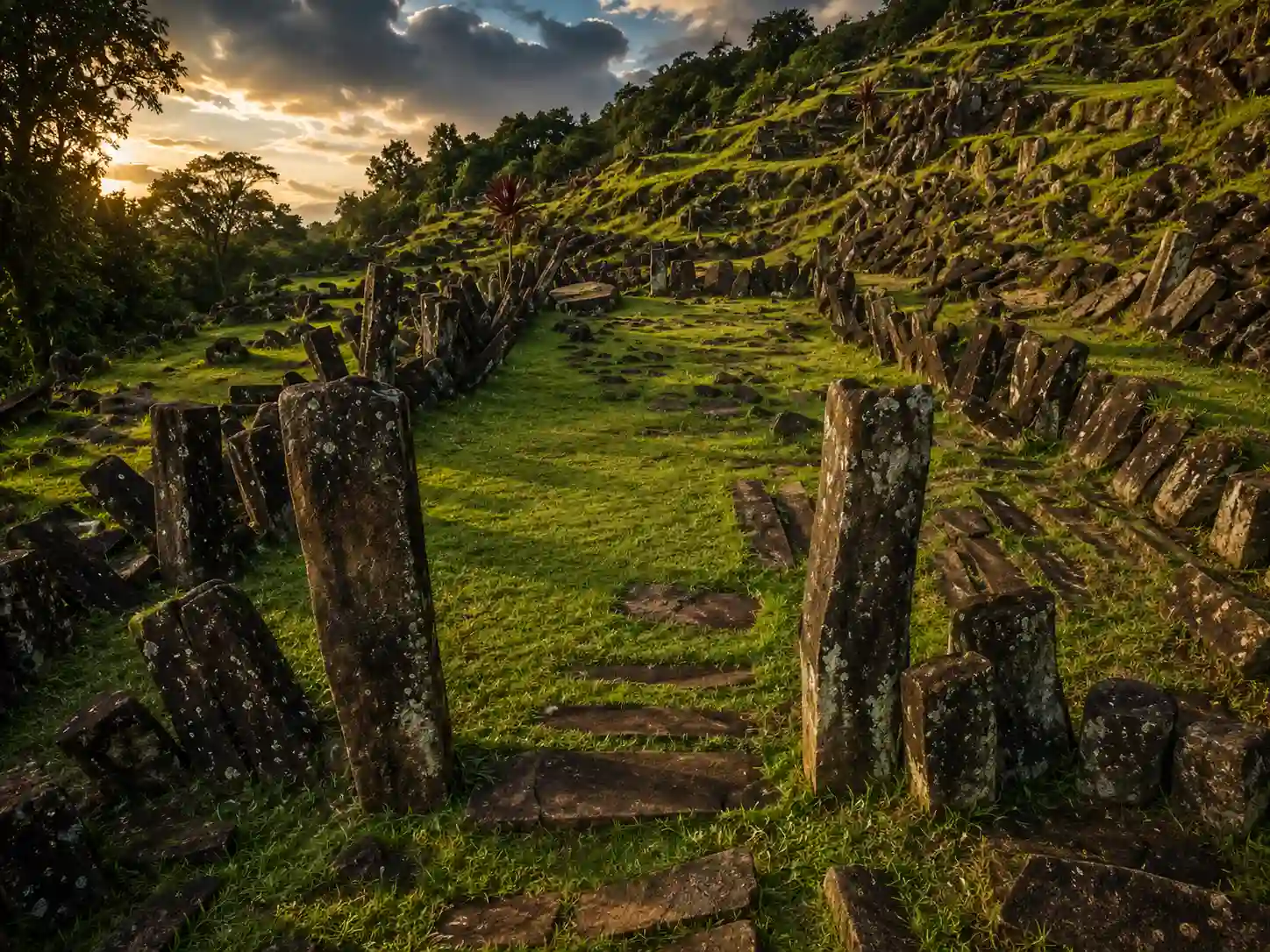 Gunung Padang Megalith Site tour from Farmstay Manangel